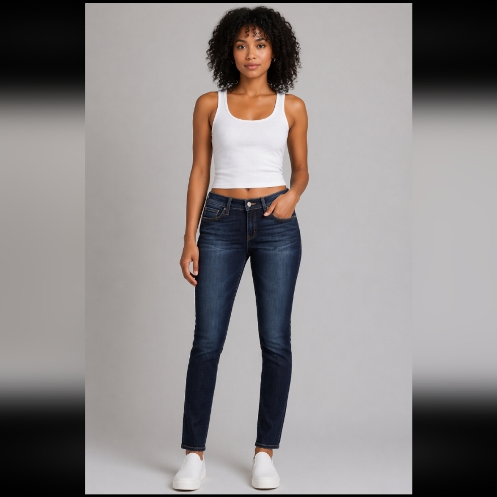 MAVI Adriana Mid Rise Super Skinny Dark Wash Sample Jean 27x33
